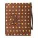 Farvelagt Polka Dot Canvas Smart Cover Holder til iPad 4. 3. 2nd Gen - Brun