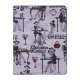 Fashion Lady PU Kunstlæder Stand Case Smart Cover til iPad 2 3 4 - Lilla