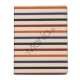 Vandret Stripe Kunstlæder Smart Cover til iPad 4. 3. 2nd Gen - Incarnadine