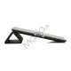 Slim Kunstlæder Smart Cover med holder til iPad 2. 3. 4. Gen - Sort