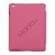 Slim Kunstlæder Smart Cover med holder til iPad 2. 3. 4. Gen - Pink