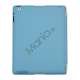 Slim Kunstlæder Smart Cover med holder til iPad 2. 3. 4. Gen - Blå