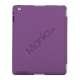 Slim Kunstlæder Smart Cover med holder til iPad 2. 3. 4. Gen - Lilla