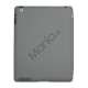 Slim Kunstlæder Smart Cover med holder til iPad 2. 3. 4. Gen - Light Grey