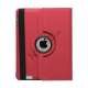 Drejes 360 grader, Folio Canvas Stand Case med Stylus til iPad 2. 3. 4. Generation - Rose