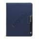 Drejes 360 grader, Folio Canvas Stand Case med Stylus til iPad 2. 3. 4. Generation - Blue