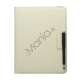 Drejes 360 grader, Folio Canvas Stand Case med Stylus til iPad 2. 3. 4. Generation - Beige