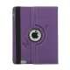 Drejes 360 grader, Folio Canvas Stand Case med Stylus til iPad 2. 3. 4. Generation - Lilla