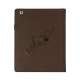 Folio PU Kunstlæder Cover Case med holder til iPad 4 3. 2nd Generation - Brun