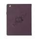 Folio PU Kunstlæder Cover Case med holder til iPad 4 3. 2nd Generation - Lilla