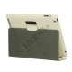 Premium Canvas Folio Case Holder til iPad 2 3 4 - Hvid