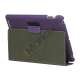 Premium Canvas Folio Case Holder til iPad 2 3 4 - Lilla