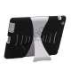 Snap-on Defender Case Cover med stativ til Den Nye iPad 2. 3. 4. Gen - Hvid / Sort