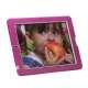 Snap-on Defender Case Cover med holder til iPad 4. 3. 2nd Gen - Hvid / Rose