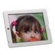 Snap-on Defender Case Cover med holder til iPad 4 iPad 3 iPad 2 - Hvid