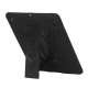 Snap-on Defender Case Cover med holder til iPad 2 den nye iPad - Sort