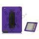 Snap-on Defender Case Cover med holder til iPad 2 den nye iPad - Sort / Lilla