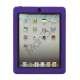 Snap-on Defender Case Cover med holder til iPad 2 den nye iPad - Sort / Lilla