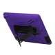 Snap-on Defender Case Cover med holder til iPad 2 den nye iPad - Sort / Lilla