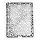 Metalbelagt Hollow Flower Hard Case Cover til iPad 2 3 4 - Grå