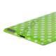 Polka Dot TPU Gel Case til Den Nye iPad 2. 3. 4. Gen - White / Green