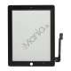 iPad 4 digitizer og glas, sort