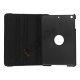 360 Degree Rotary Leather Case with Elastic Strap til iPad Mini - Sort