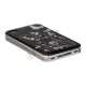 iPhone 4 cover Lakeret og med sommerfugle, sort
