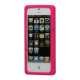 Glitter Smykkesten Indlagt Silikone Cover Case til iPhone 5 - Rose