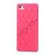 Glitter Smykkesten Indlagt Silikone Cover Case til iPhone 5 - Pink