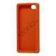 Glitter Smykkesten Indlagt Silikone Cover Case til iPhone 5 - Orange