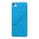 Glitter Smykkesten Indlagt Silikone Cover Case til iPhone 5 - Baby Blå