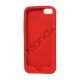 Blød Smilende Dukke Silicon Case iPhone 5 cover - Orange / Rød