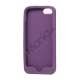 Blød Smilende Dukke Silikone Case Shell iPhone 5 cover - Lilla