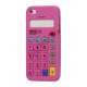 3D Lommeregner Silikone Cover Case til iPhone 5 - Rose