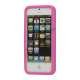 3D Lommeregner Silikone Cover Case til iPhone 5 - Rose