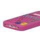 3D Lommeregner Silikone Cover Case til iPhone 5 - Rose