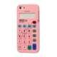 3D Lommeregner Silikone Cover Case til iPhone 5 - Pink