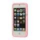 3D Lommeregner Silikone Cover Case til iPhone 5 - Pink