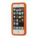 3D Lommeregner Silikone Cover Case til iPhone 5 - Orange