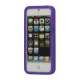 3D Lommeregner Silikone Cover Case til iPhone 5 - Lilla