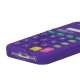 3D Lommeregner Silikone Cover Case til iPhone 5 - Lilla