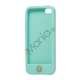 Jellybean Home Knap Jelly Silikone etui til iPhone 5 - Cyan