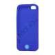 iPhone 5 Silikone Case Cover med Jellybean Home Knap - Mørkeblå