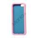 Two-tone Soft Silikone Case iPhone 5 cover - Pink / Baby Blå