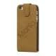 Lodret Soft PU Leather Flip Case iPhone 5 cover Sort