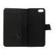 Magnetisk Litchi Læder Card Slot Tegnebog Case Cover med indbygget Stand til iPhone 5