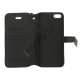 Litchi Grain Leather Card Slot Wallet Case Cover med rem til iPhone 5