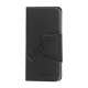 Magnetisk Mat Læder Kreditkort Wallet Stand Case iPhone 5 cover - Sort