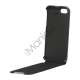 Lodret PU Leather Flip Case iPhone 5 cover - Sort